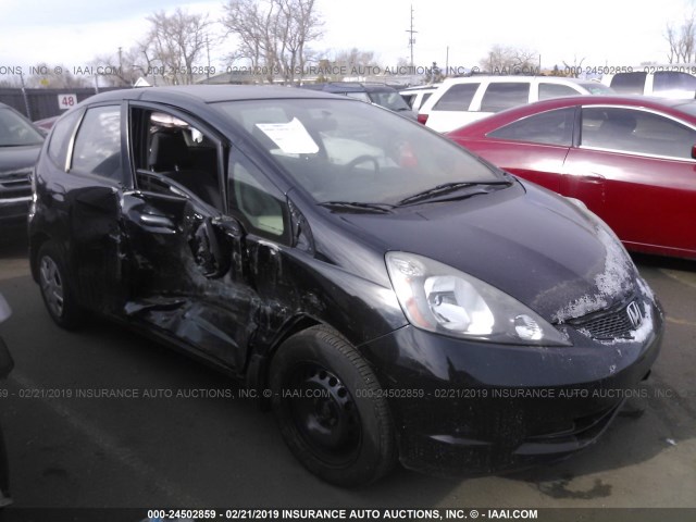 JHMGE8G36DC020786 - 2013 HONDA FIT BLACK photo 1