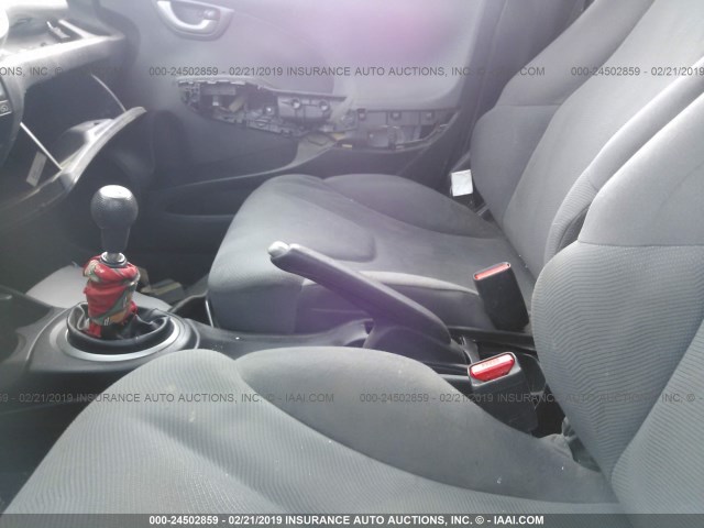 JHMGE8G36DC020786 - 2013 HONDA FIT BLACK photo 5