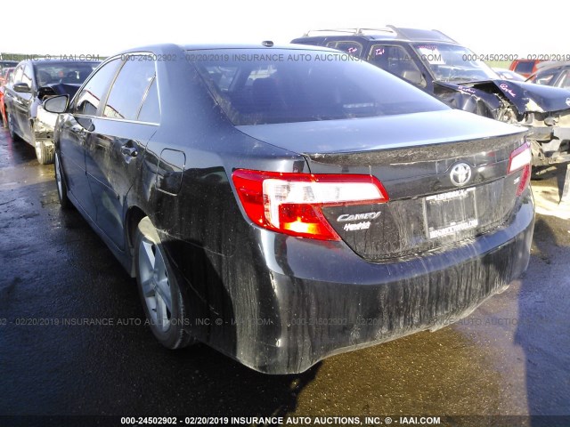 4T1BF1FK9CU100466 - 2012 TOYOTA CAMRY SE/LE/XLE 黑色 照片 3