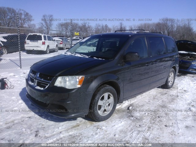 2D4RN3DG1BR710943 - 2011 DODGE GRAND CARAVAN MAINSTREET GRAY photo 2