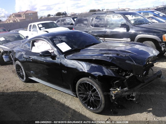 1FA6P8CF1F5426009 - 2015 FORD MUSTANG GT BLACK photo 1