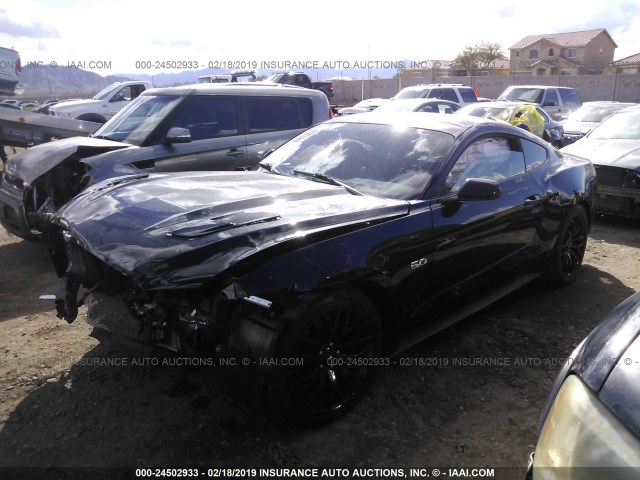 1FA6P8CF1F5426009 - 2015 FORD MUSTANG GT BLACK photo 2