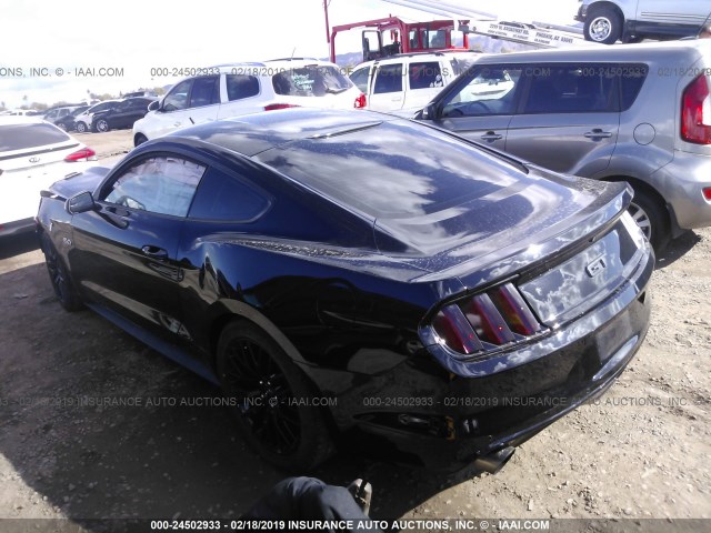 1FA6P8CF1F5426009 - 2015 FORD MUSTANG GT BLACK photo 3