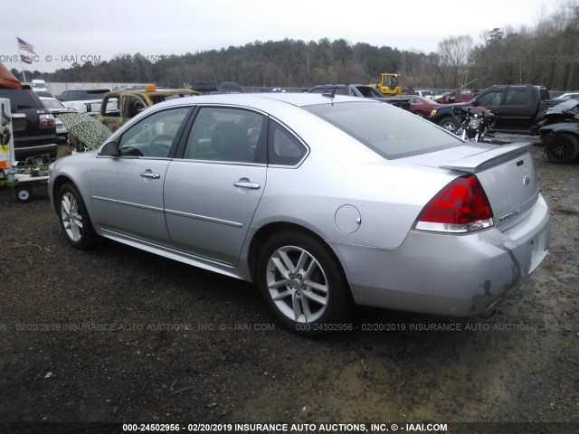 2G1WC5E34D1217734 - 2013 CHEVROLET IMPALA LTZ SILVER photo 3