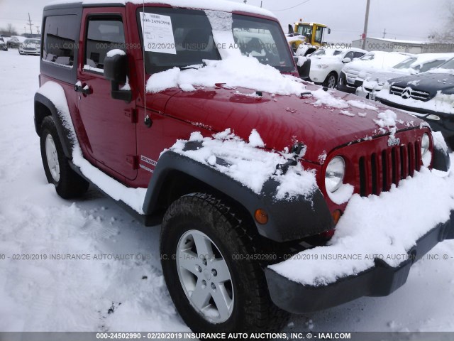 1J4AA2D18BL601118 - 2011 JEEP WRANGLER SPORT RED photo 1