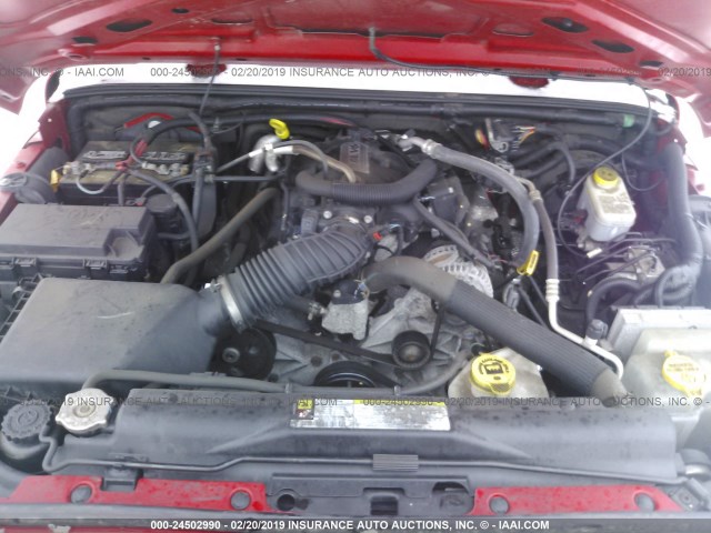 1J4AA2D18BL601118 - 2011 JEEP WRANGLER SPORT წითელი ფოტო 10