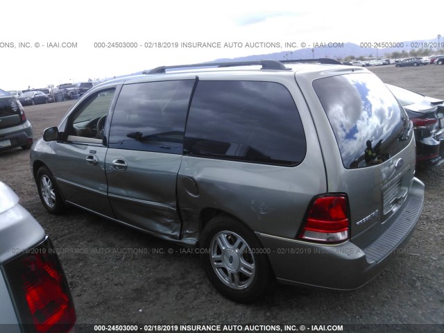 2FMZA52236BA65329 - 2006 FORD FREESTAR SEL GRAY photo 3