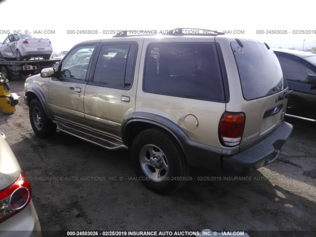 1FMZU63E9YZC57487 - 2000 FORD EXPLORER XLT GOLD photo 3