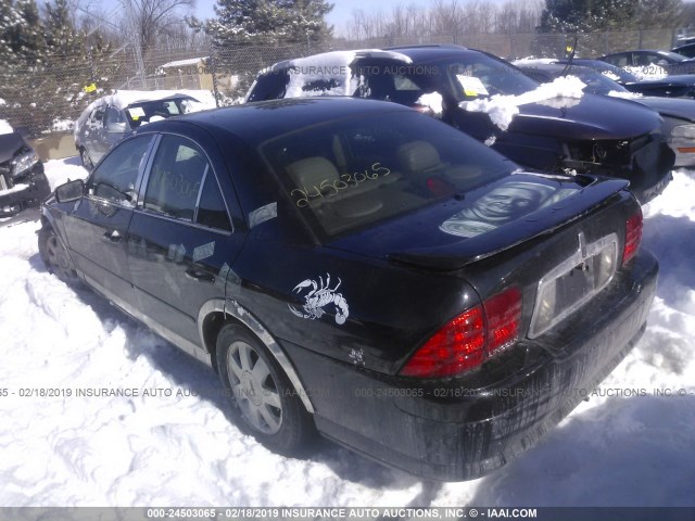 1LNHM87A8YY854974 - 2000 LINCOLN LS BLACK photo 3