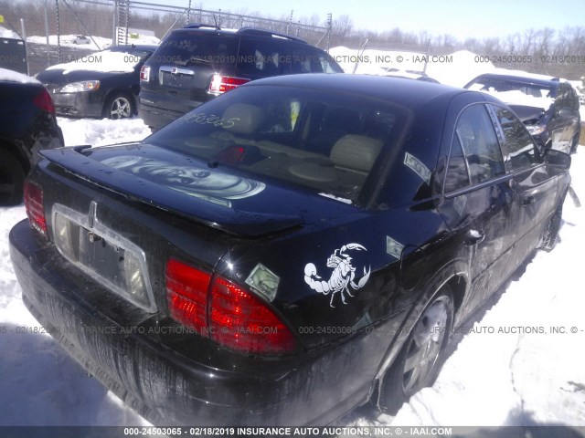 1LNHM87A8YY854974 - 2000 LINCOLN LS BLACK photo 4