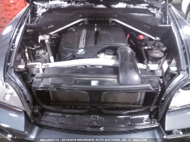 5UXZV4C5XCL763507 - 2012 BMW X5 XDRIVE35I GRAY photo 10