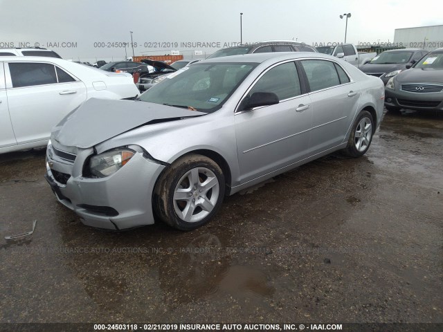 1G1ZB5E02CF168188 - 2012 CHEVROLET MALIBU LS SILVER photo 2