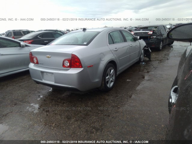 1G1ZB5E02CF168188 - 2012 CHEVROLET MALIBU LS SILVER photo 4