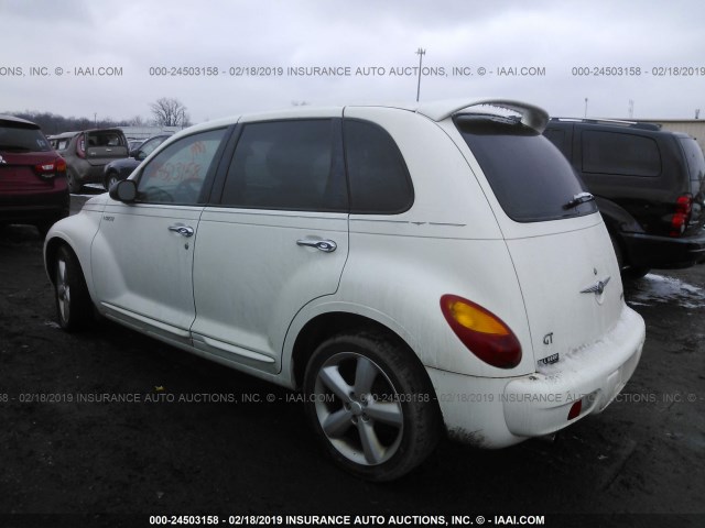 3C8FY78GX3T636489 - 2003 CHRYSLER PT CRUISER GT WHITE photo 3