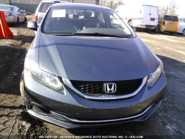 19XFB2F89DE231988 - 2013 HONDA CIVIC GRAY photo 6