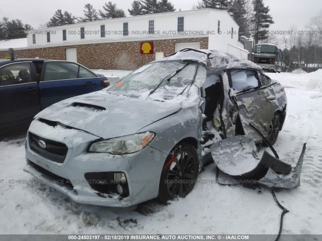 JF1VA1D60F9819754 - 2015 SUBARU WRX PREMIUM SILVER photo 2