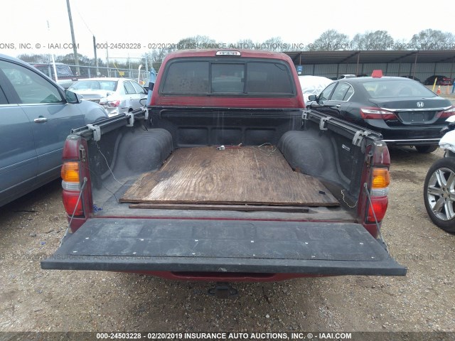 5TEGN92N74Z322654 - 2004 TOYOTA TACOMA DOUBLE CAB PRERUNNER BURGUNDY photo 8