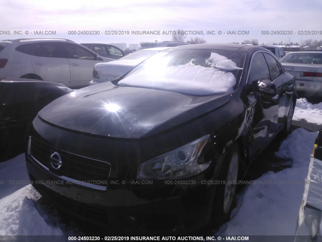 1N4AA5AP0BC861096 - 2011 NISSAN MAXIMA S/SV BLACK photo 2