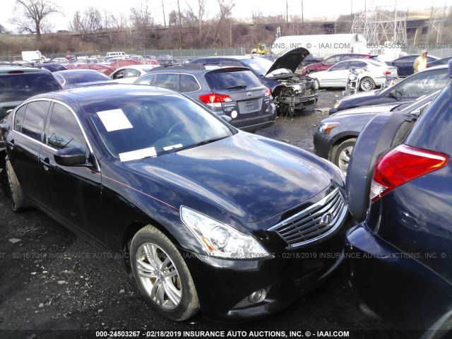 JN1CV6AR8DM768244 - 2013 INFINITI G37 BLACK photo 1