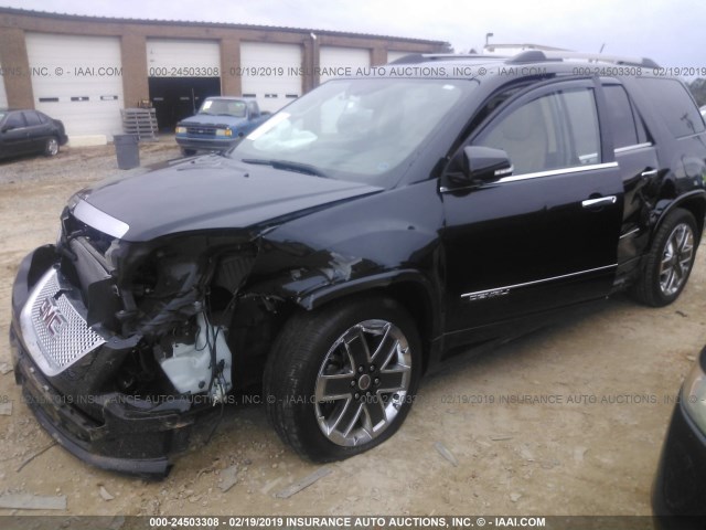 1GKKRTED5BJ372446 - 2011 GMC ACADIA DENALI BLACK photo 6