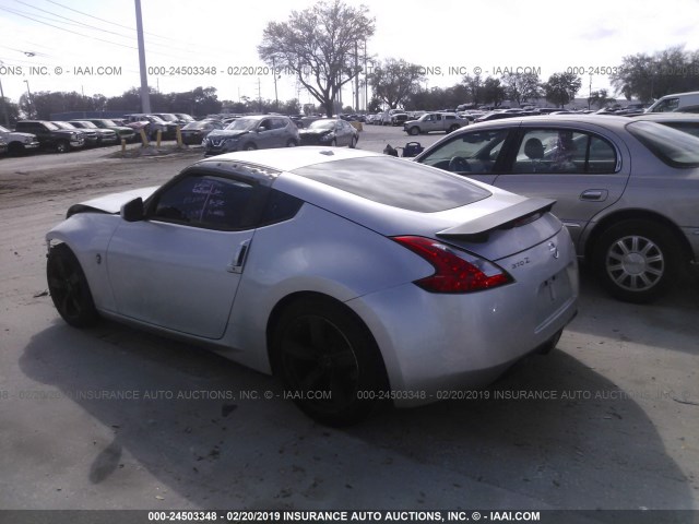 JN1AZ44E39M404278 - 2009 NISSAN 370Z SILVER photo 3