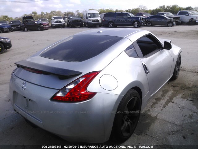 JN1AZ44E39M404278 - 2009 NISSAN 370Z SILVER photo 4