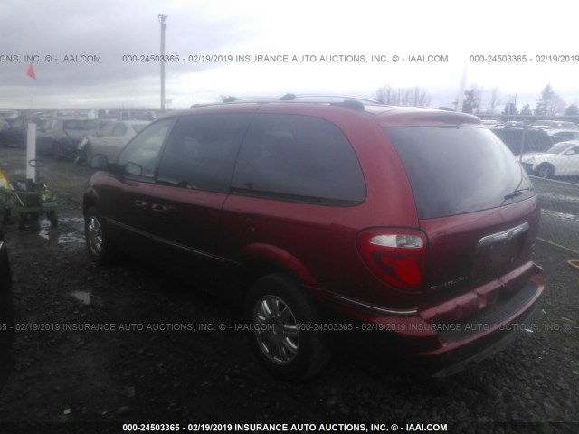 2C8GP64L15R321591 - 2005 CHRYSLER TOWN & COUNTRY LIMITED RED photo 3