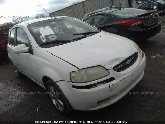 KL1TD66618B013718 - 2008 CHEVROLET AVEO LS WHITE photo 1