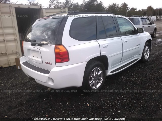 1GKES63M682225240 - 2008 GMC ENVOY DENALI WHITE photo 4