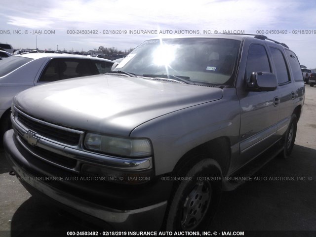 1GNEK13T41R104135 - 2001 CHEVROLET TAHOE K1500 TAN photo 2