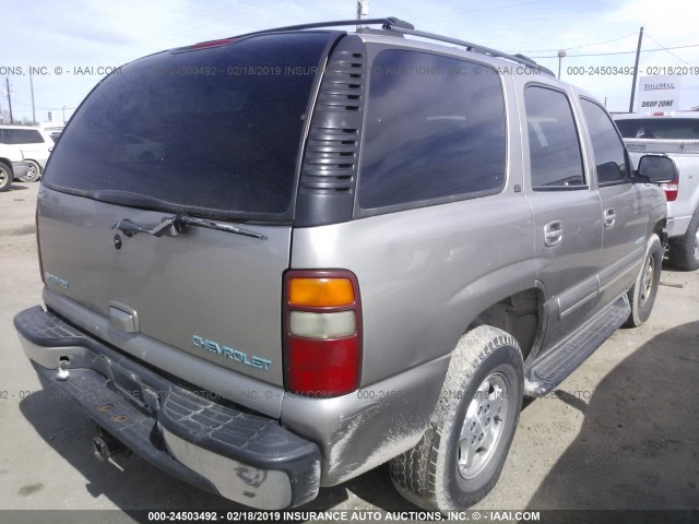 1GNEK13T41R104135 - 2001 CHEVROLET TAHOE K1500 TAN photo 4