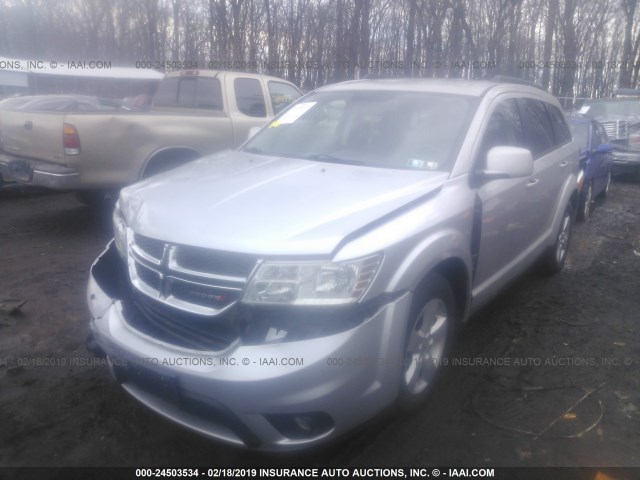 3C4PDDBG0CT132719 - 2012 DODGE JOURNEY SXT SILVER photo 2