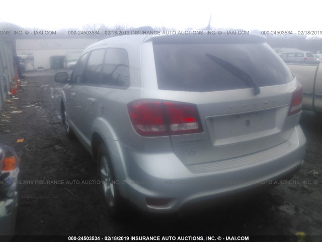 3C4PDDBG0CT132719 - 2012 DODGE JOURNEY SXT SILVER photo 3