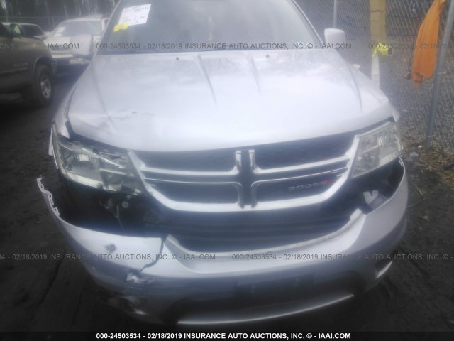 3C4PDDBG0CT132719 - 2012 DODGE JOURNEY SXT SILVER photo 6