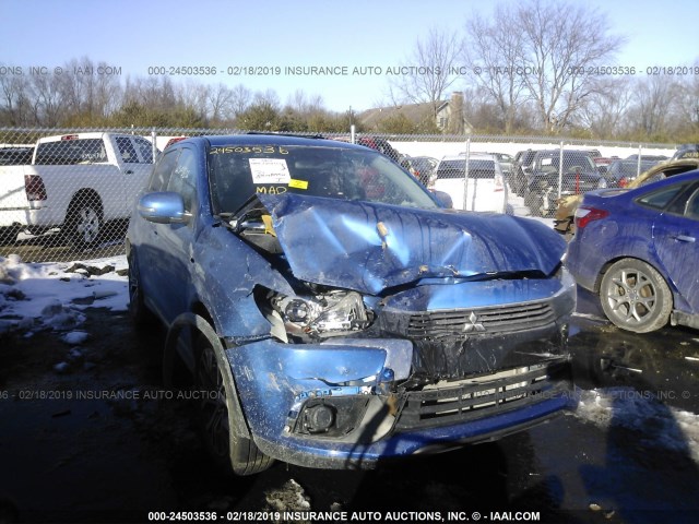 JA4AP3AU9GZ062483 - 2016 MITSUBISHI OUTLANDER SPORT ES/SE BLUE photo 1