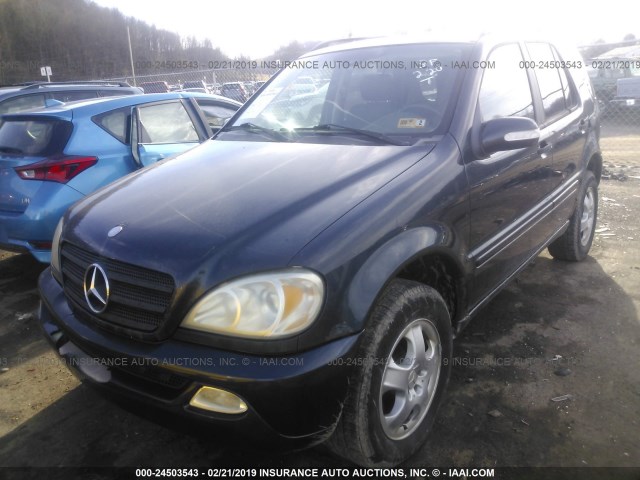 4JGAB57E83A414344 - 2003 MERCEDES-BENZ ML 350 Dark Blue photo 2