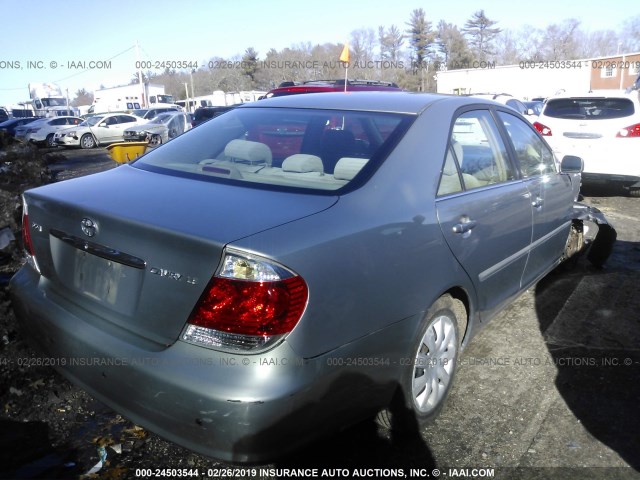 4T1BE32K25U555294 - 2005 TOYOTA CAMRY LE/XLE/SE SILVER photo 4