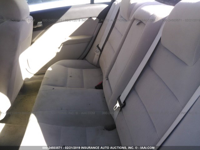 3FAHP06Z27R226822 - 2007 FORD FUSION S GRAY photo 8