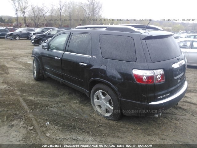 1GKEV23758J242255 - 2008 GMC ACADIA SLT-1 BLACK photo 3