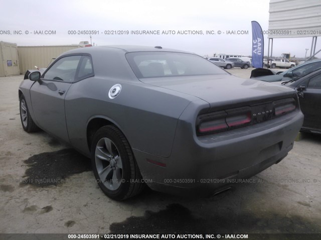 2C3CDZAGXHH658549 - 2017 DODGE CHALLENGER SXT GRAY photo 3