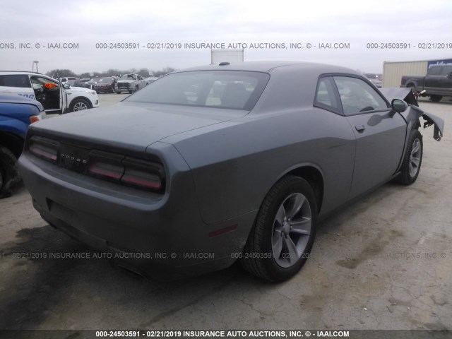 2C3CDZAGXHH658549 - 2017 DODGE CHALLENGER SXT GRAY photo 4