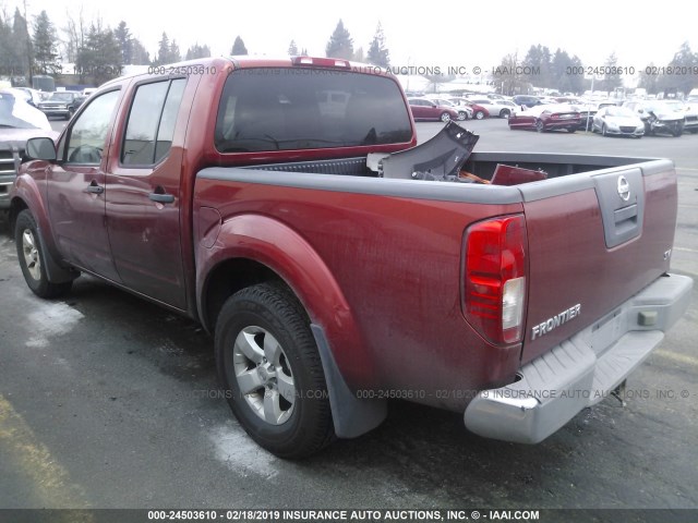 1N6AD0ER4CC477580 - 2012 NISSAN FRONTIER S/SV/SL/PRO-4X RED photo 3