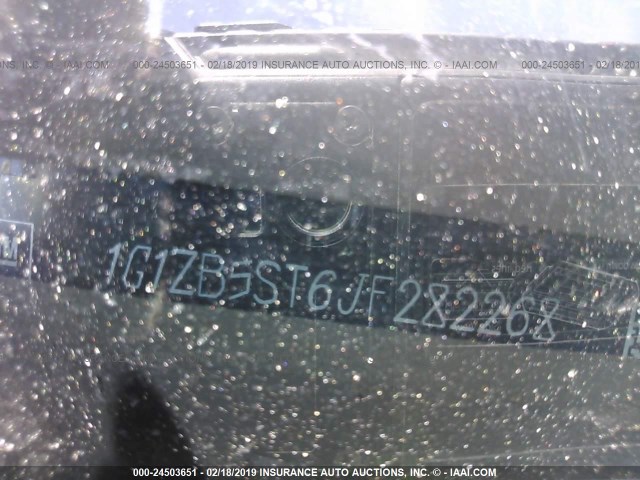 1G1ZB5ST6JF282268 - 2018 CHEVROLET MALIBU LS BLACK photo 9