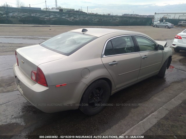 1G1ZC5E07CF220847 - 2012 CHEVROLET MALIBU 1LT 米色 照片 4