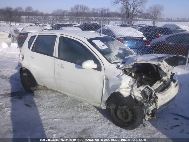 KL1TD62624B199916 - 2004 CHEVROLET AVEO WHITE photo 1