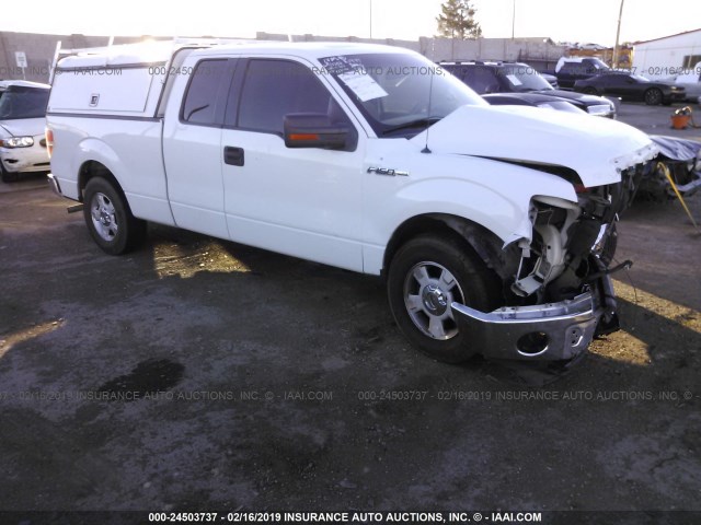 1FTFX1CVXAFA50311 - 2010 FORD F150 SUPER CAB WHITE photo 1