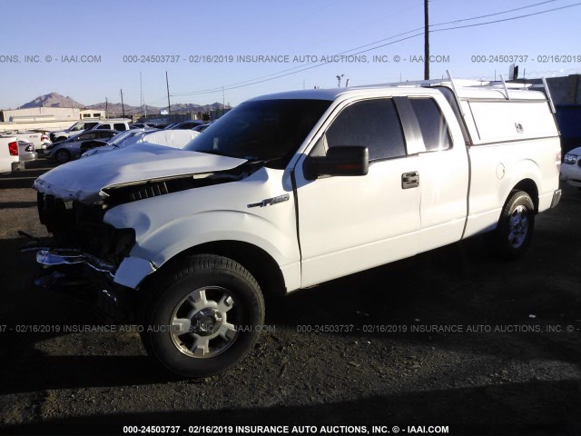 1FTFX1CVXAFA50311 - 2010 FORD F150 SUPER CAB WHITE photo 2