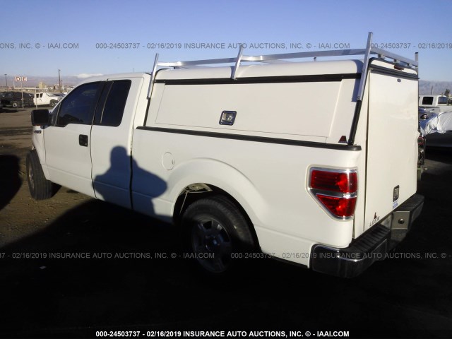 1FTFX1CVXAFA50311 - 2010 FORD F150 SUPER CAB WHITE photo 3