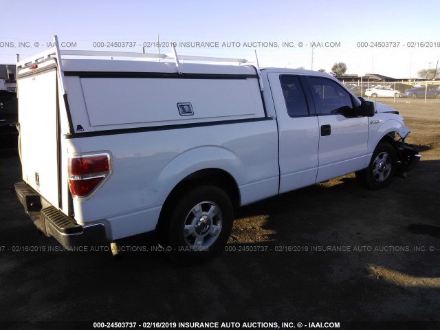 1FTFX1CVXAFA50311 - 2010 FORD F150 SUPER CAB WHITE photo 4