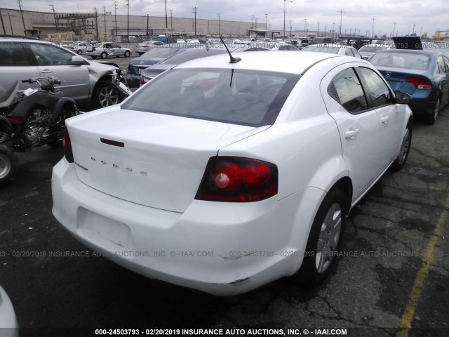 1B3BD4FB2BN624998 - 2011 DODGE AVENGER EXPRESS 白色 照片 4